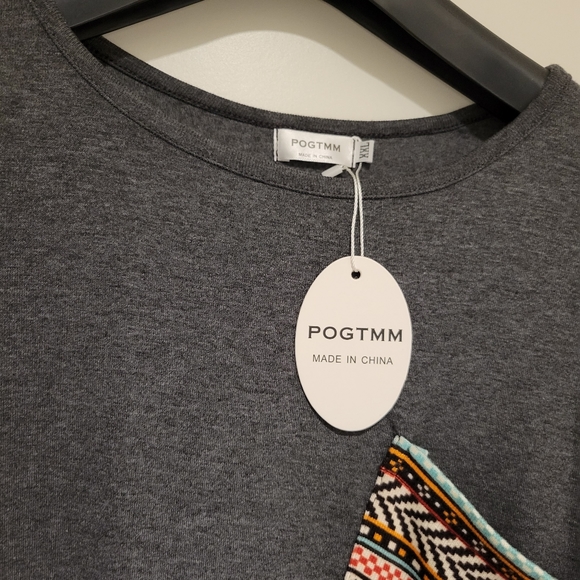 POGTMM Southwestern  Aztec Long Sleeve Top. Size XXL  #166 - Picture 4 of 9